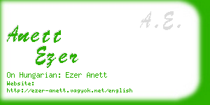 anett ezer business card